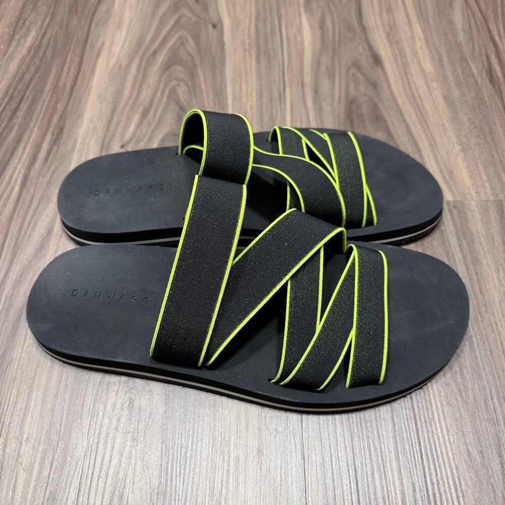 Dan Ward Elasticated Multi-Strapped Slides | Size… - image 2